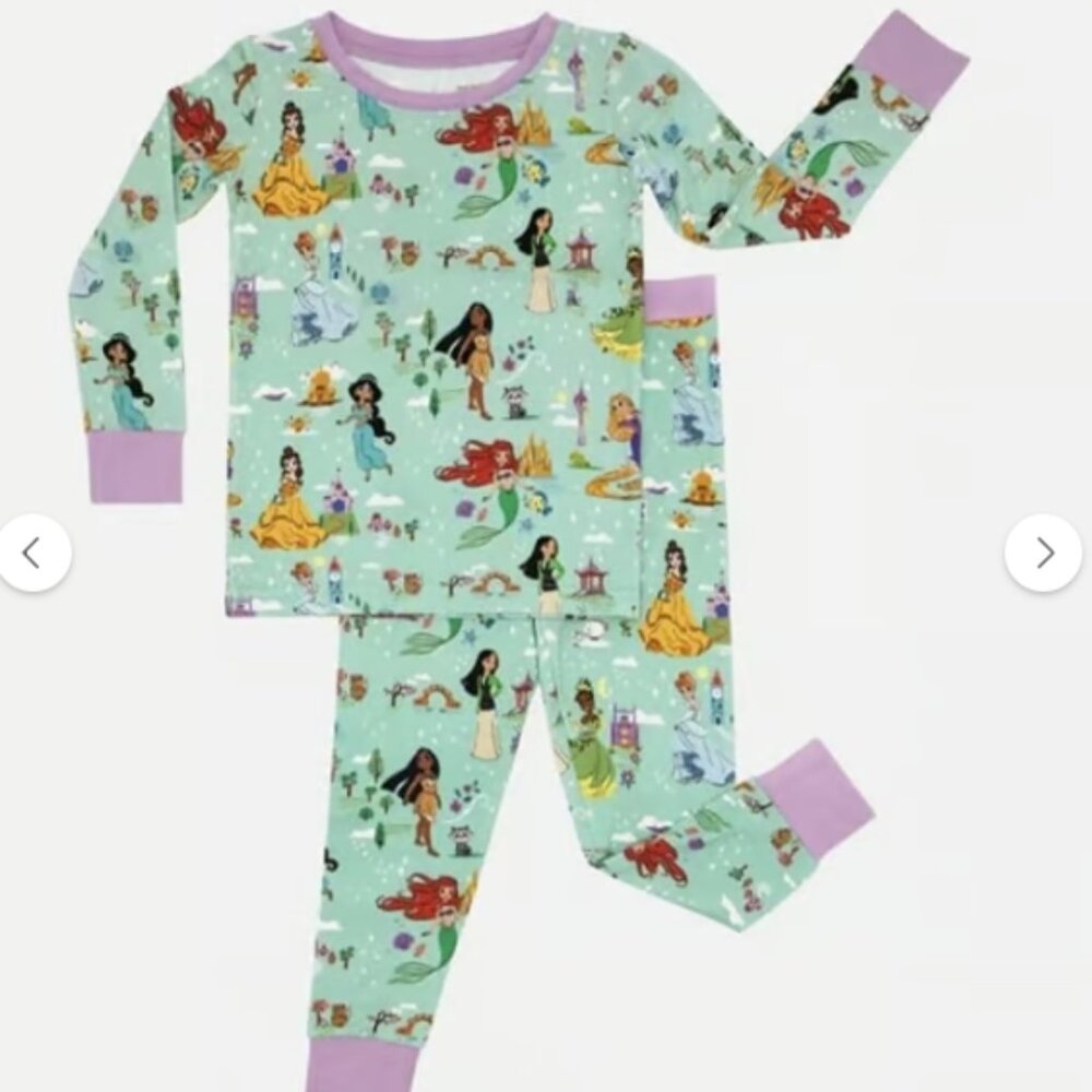 NEW NWT Little Sleepies Disney Princess Dreams Two Piece PJs 18-24 months 18m 24 - Picture 1 of 5